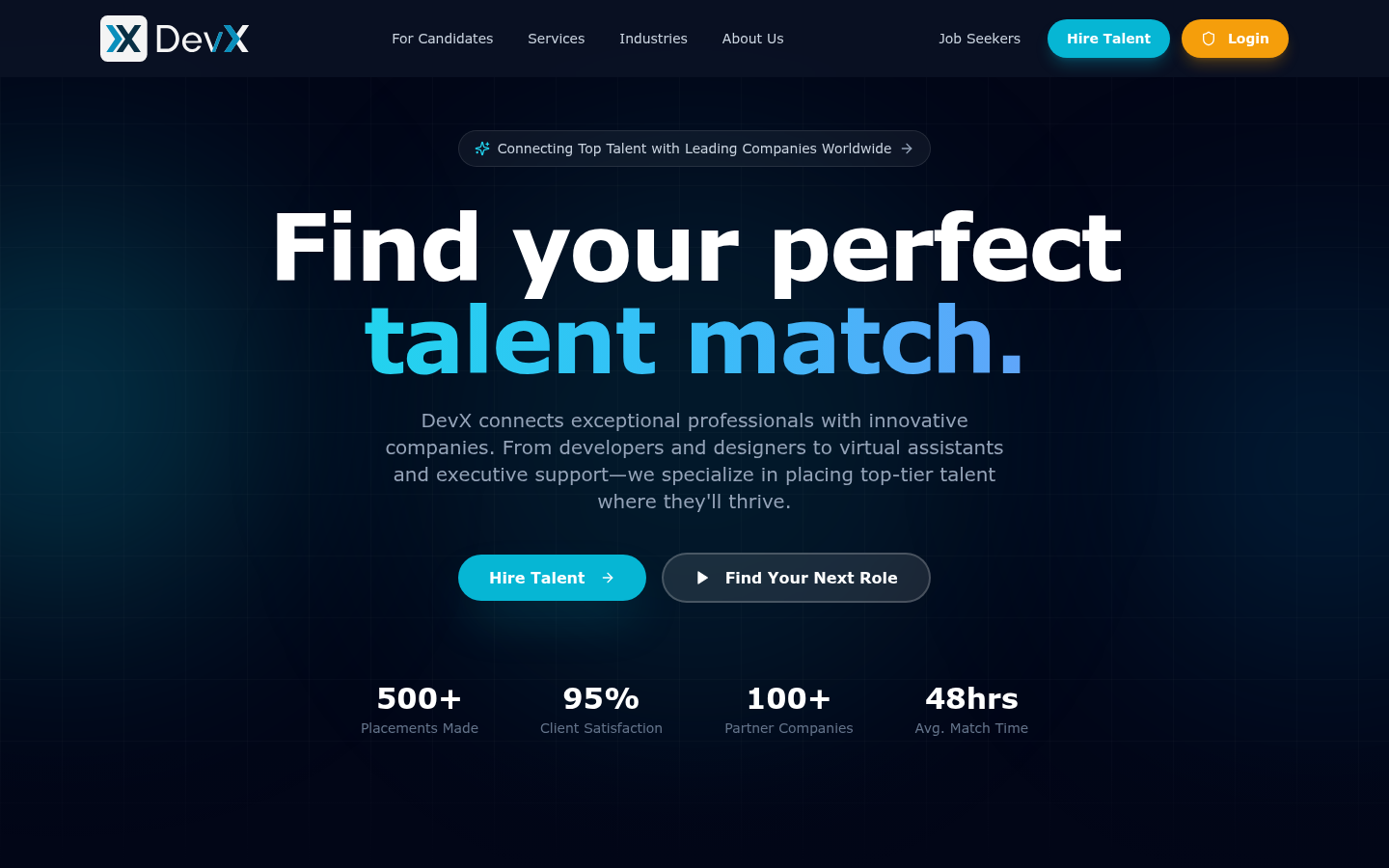 Devx Solutions homepage