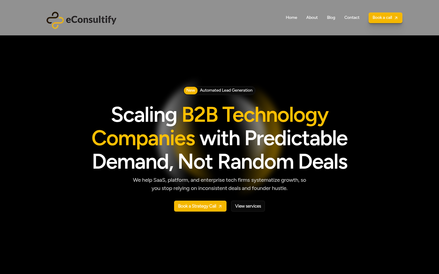 Econsultify homepage