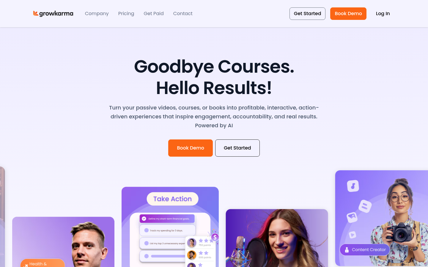 Growkarma homepage
