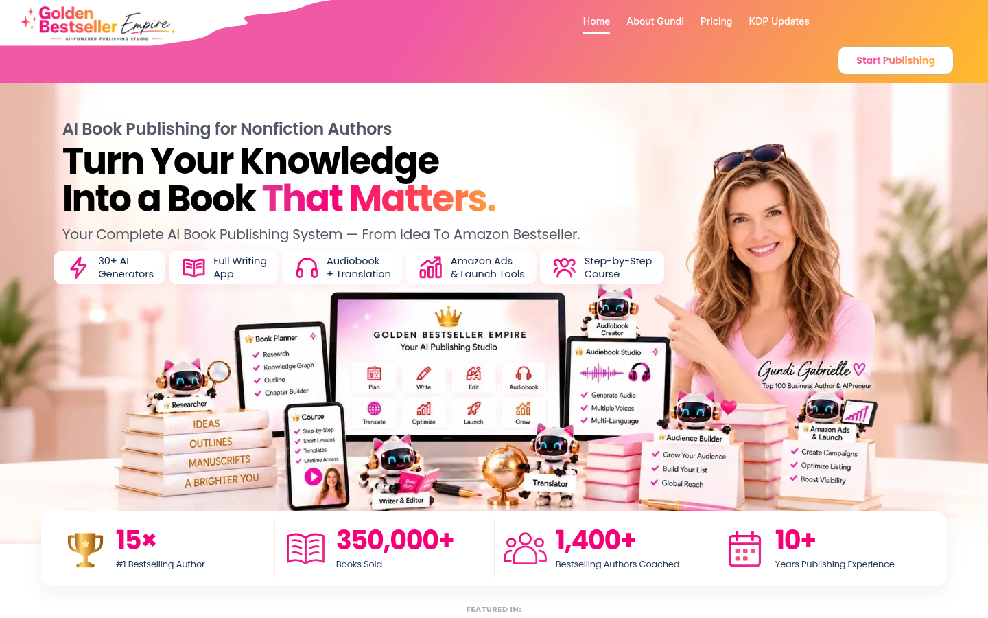 Gundi Gabrielle — GoldenBestseller homepage