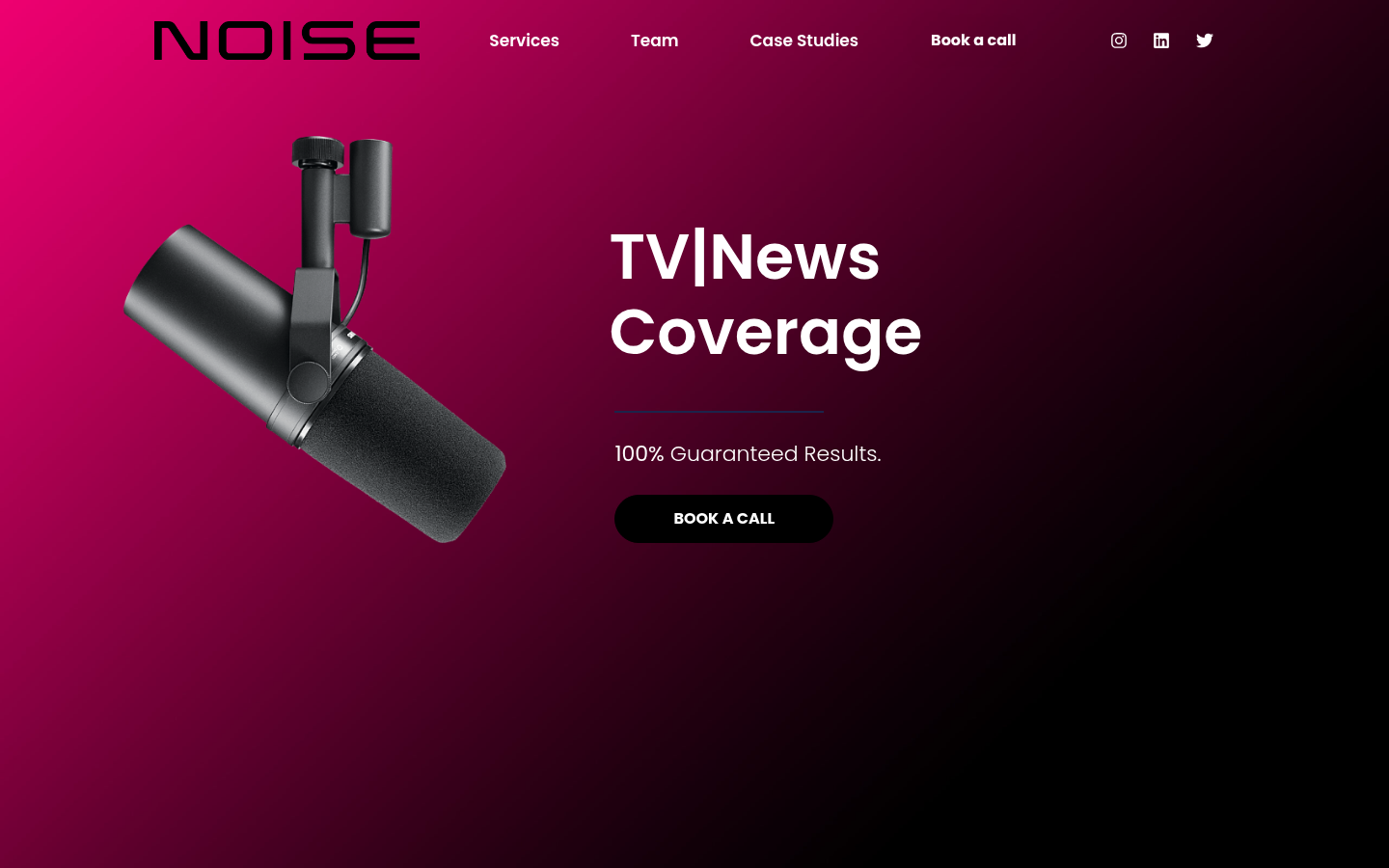 Noise PR homepage