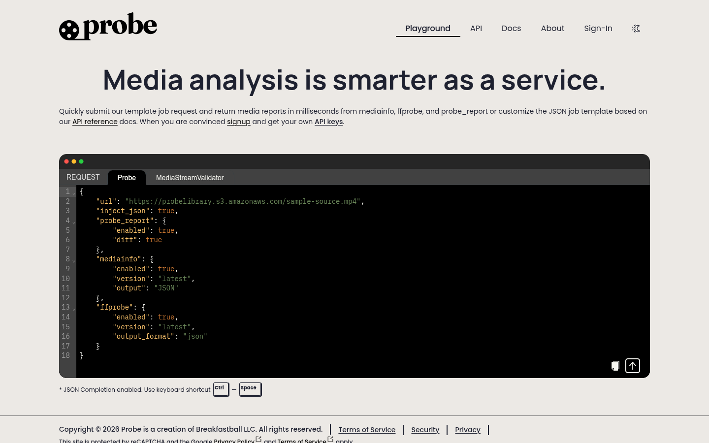 Probe.dev homepage