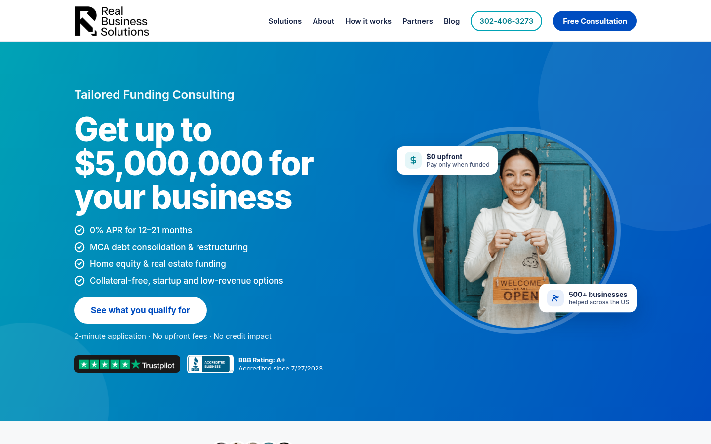 Real Business Solutions Inc homepage